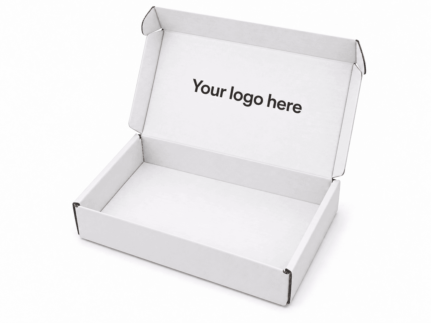Open collection box labeled Your logo here.